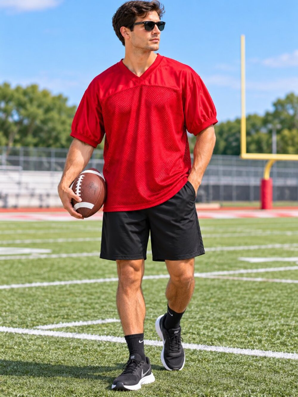 Rawlings Red Football Jersey XL Mesh Practice Shirt NWT